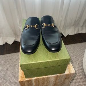 Brand new black Gucci mules